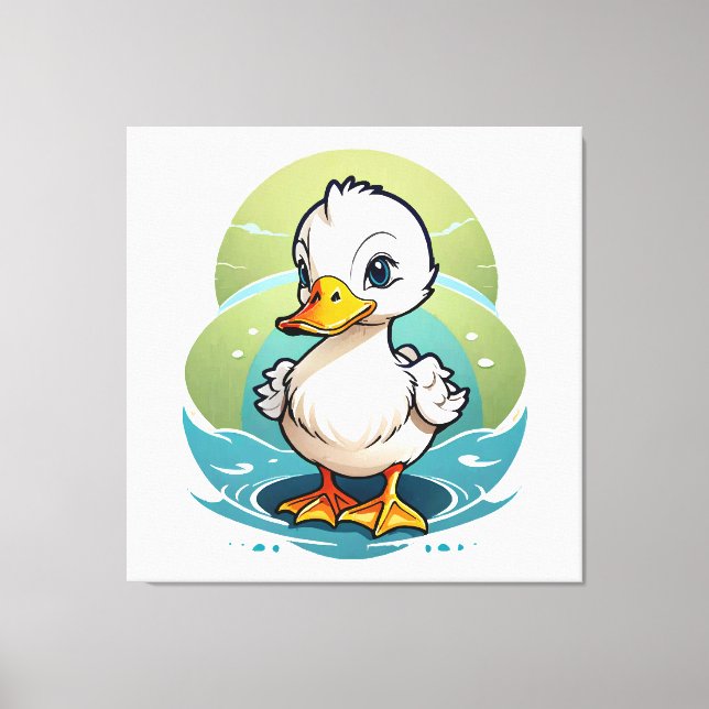 Impressão Em Tela pato-branco (Frente)