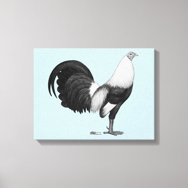 Impressão Em Tela Pato De Cinza De Gamecock (Frente)