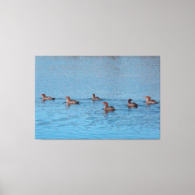 Impressão Em Tela Patos Por Seis (Frente)
