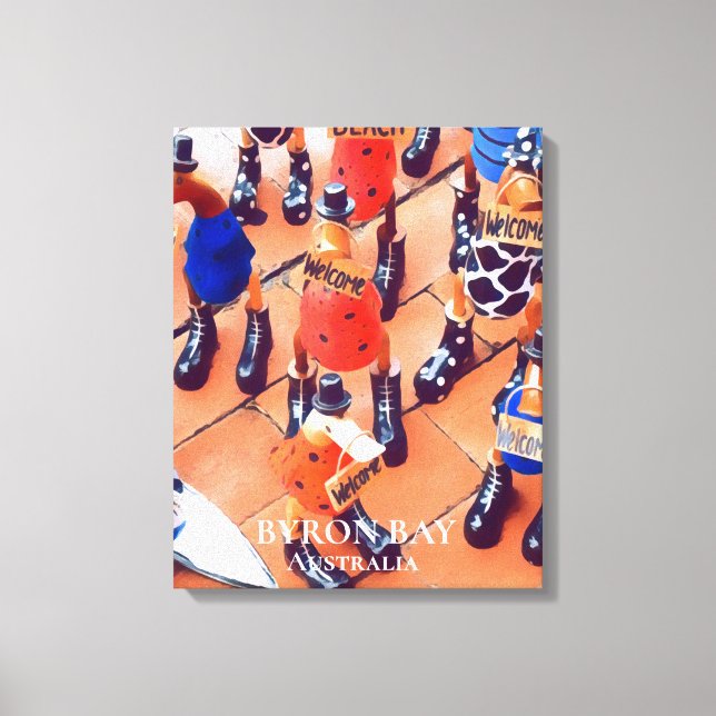 Impressão Em Tela Patos Quirky em Byron Bay na Austrália viagem impr (Frente)