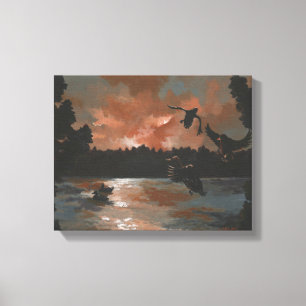 Impressão Em Tela Patos Se Instalando