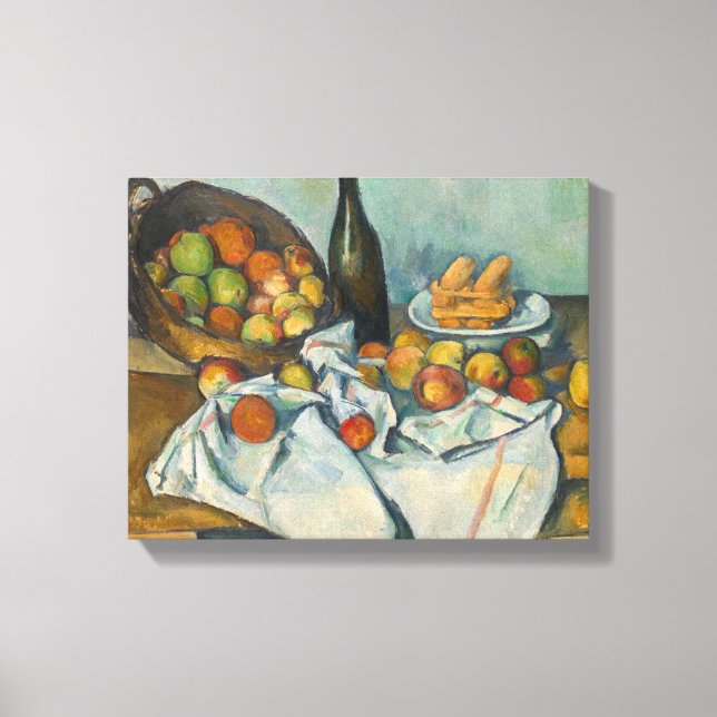 Impressão Em Tela Paul Cezanne - A Cesta de Maçãs (Frente)