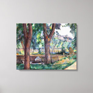 Impressão Em Tela Paul Cezanne A Piscina no Jas de Bouffan
