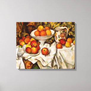 Impressão Em Tela Paul Cezanne Apple Orangismo Impressionismo