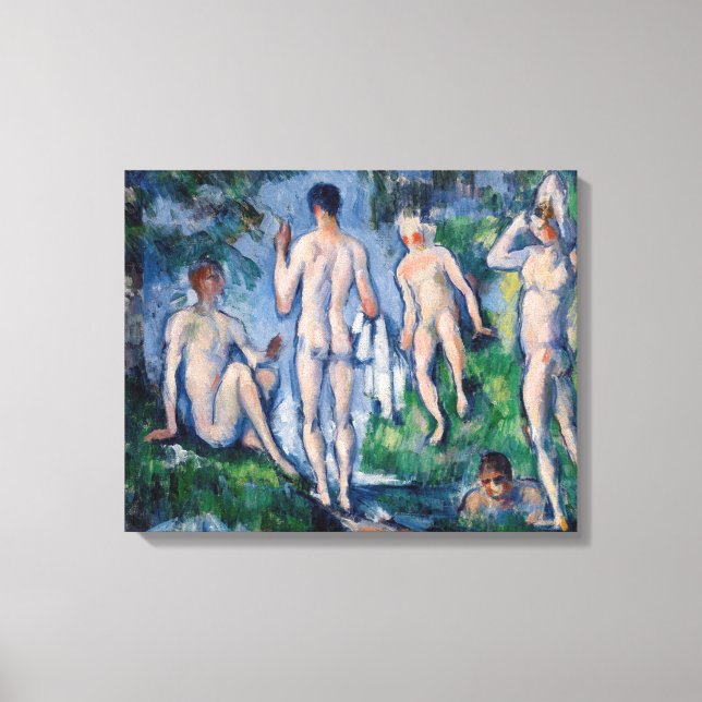 Impressão Em Tela Paul Cezanne - Grupo dos Bathers (Frente)