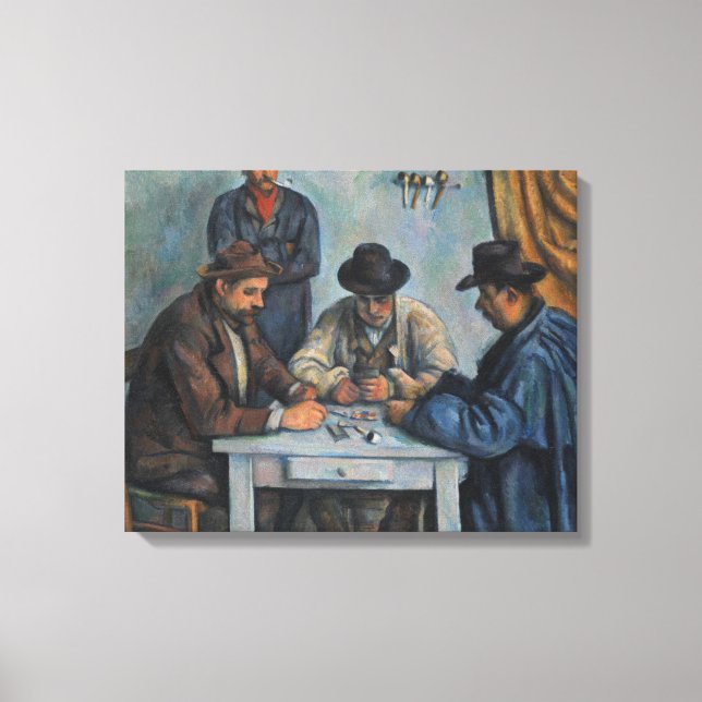 Impressão Em Tela Paul Cezanne | Jogadores De Cartão (Frente)