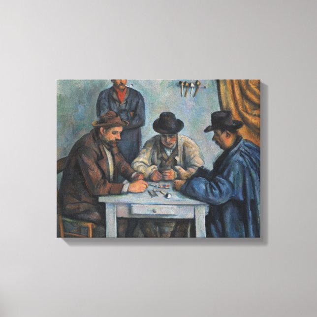 Impressão Em Tela Paul Cezanne | Jogadores De Cartão (Frente)