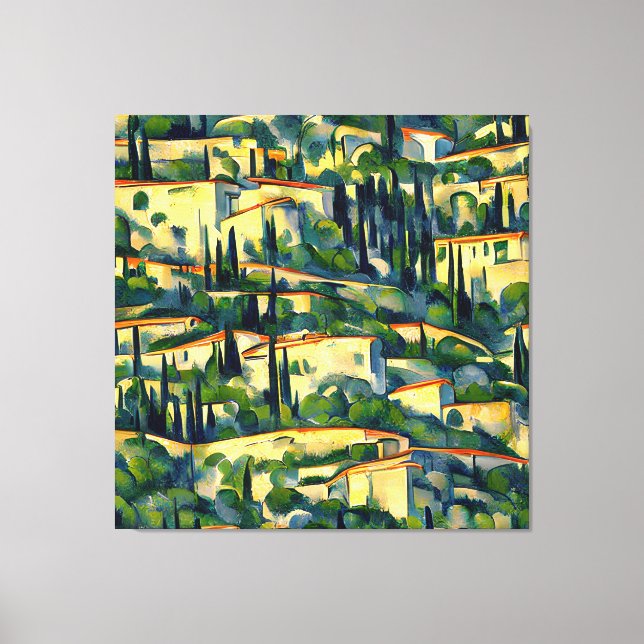 Impressão Em Tela Paul Cézanne - Mont Sainte-Victoire 1887 Style Art (Frente)