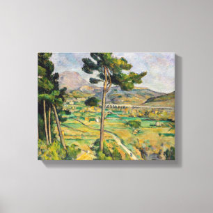 Impressão Em Tela Paul Cezanne - Mont Sainte-Victoire e Viaduto