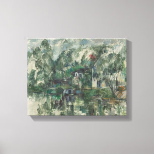Impressão Em Tela Paul Cezanne   na borda da água, C. 1890 (óleo o
