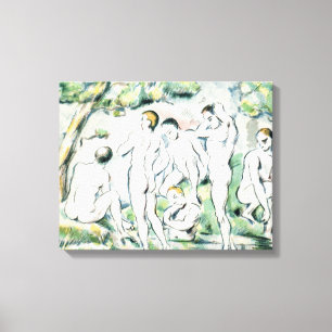 Impressão Em Tela Paul Cezanne   os Bathers, placa pequena