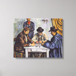 Impressão Em Tela Paul Cezanne - Os Jogadores De Cartão