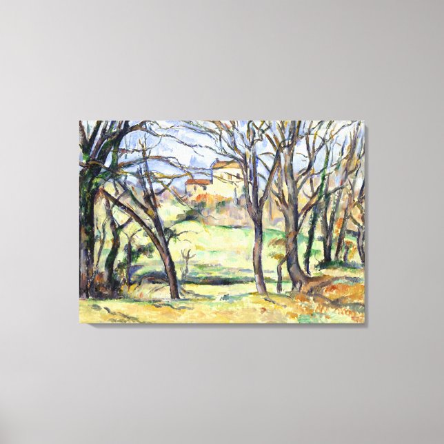 Impressão Em Tela Paul Cezanne Trees Casas Perto do Jas de Bouffan (Frente)