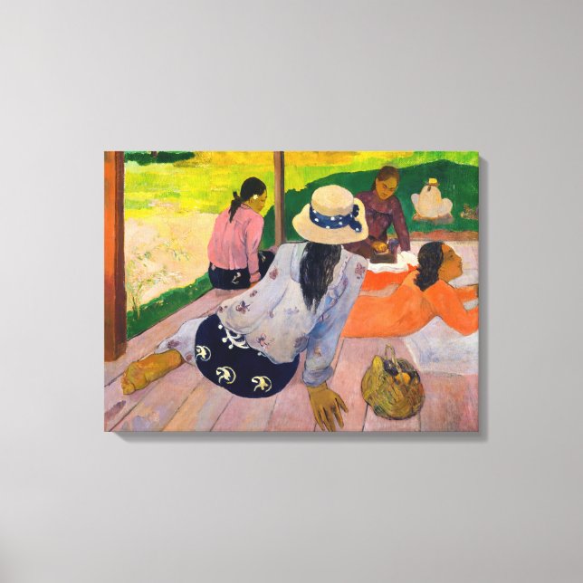 Impressão Em Tela Paul Gauguin - A Sesta (Frente)