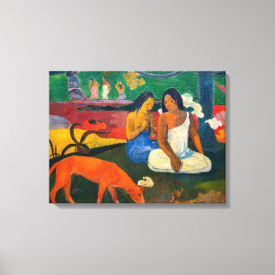 Impressão Em Tela Paul Gauguin - Arearea / O Cão Vermelho