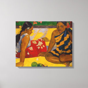 Impressão Em Tela Paul Gauguin - Mulheres taitianas / Parau Api