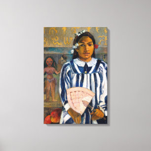 Impressão Em Tela Paul Gauguin - Os Ancestrais de Tehamana