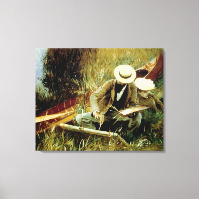 Impressão Em Tela Paul Helleu Desenho com sua Esposa (Frente)