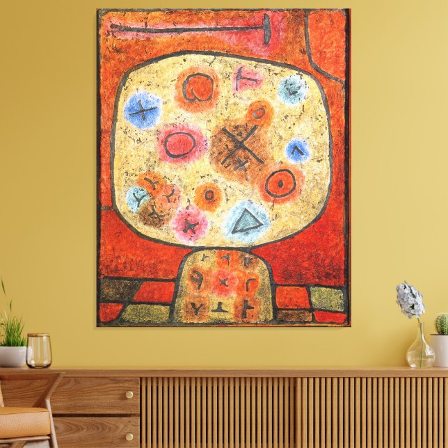 Impressão Em Tela Paul Klee, Flores em Pedra, (Insitu(Sala de estar))