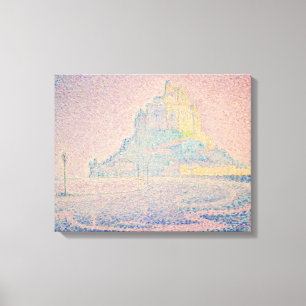 Impressão Em Tela Paul Signac - Mont Saint Michel, Névoa e Sol