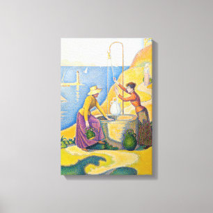 Impressão Em Tela Paul Signac - Mulheres na Fonte