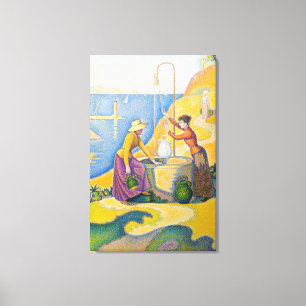 Impressão Em Tela Paul Signac - Mulheres no Bem