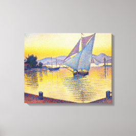 Impressão Em Tela Paul Signac - O Porto ao Pôr do Sol, Opus 236