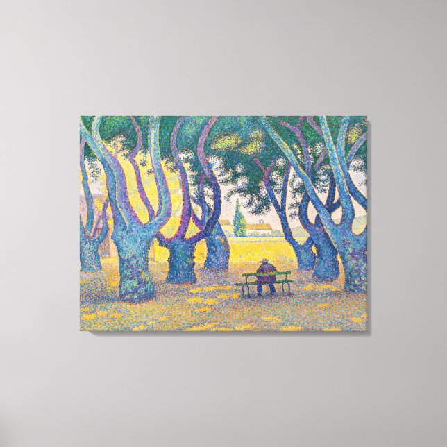 Impressão Em Tela Paul Signac - Place des Lices, Santo-Tropez (Frente)