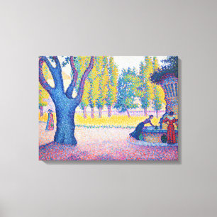 Impressão Em Tela Paul Signac - Saint-Tropez, Fontaine des Lices