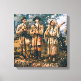 Impressão Em Tela Paxson Vintage Lewis & Clark em Three Forks