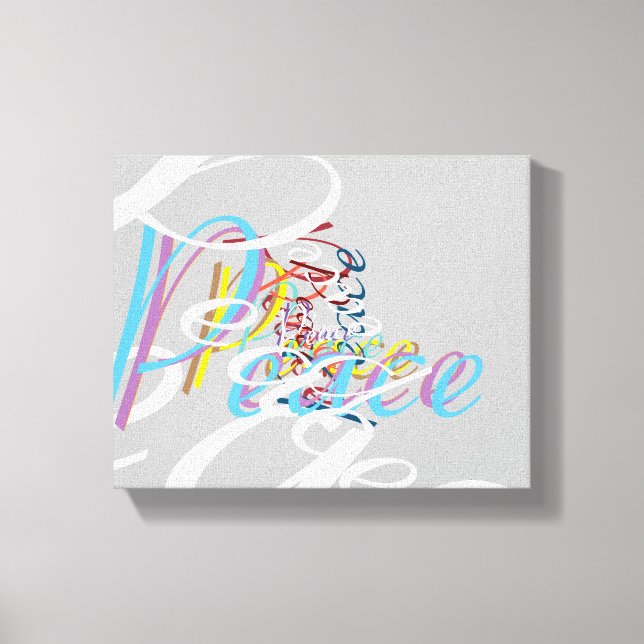 Impressão Em Tela Paz (Frente)