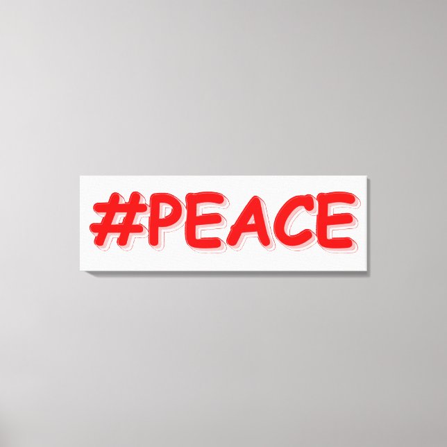 Impressão Em Tela "#PAZ" Design. Comprar Agora (Frente)