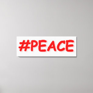 Impressão Em Tela "#PAZ" Design. Compre agora