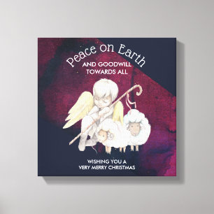 Impressão Em Tela Paz na terra e benevolência para todo o pastor