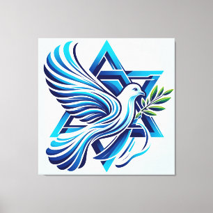 Impressão Em Tela Paz Para Israel