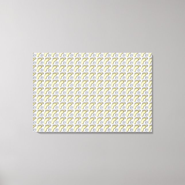 Impressão Em Tela Pé de Bebê (Frente)