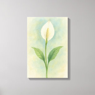 Impressão Em Tela Peace Lily