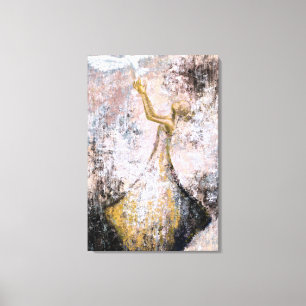 Impressão em Tela Peace White Dove - Pintura Abstr