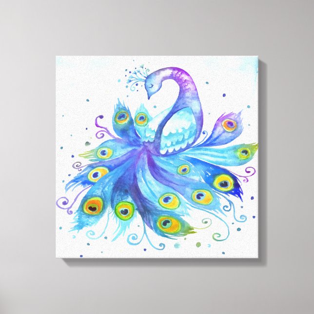 Impressão Em Tela Peacock (Frente)