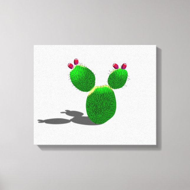 Impressão Em Tela Pear Cactus Prickly (Frente)
