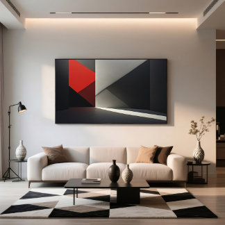 Impressão Em Tela Peça Abstrata Moderna Eletrônica