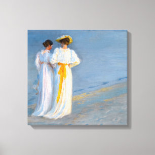 Impressão Em Tela Peder Severin Kroyer - Anna Ancher & Marie Kroyer