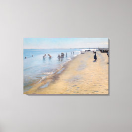 Impressão Em Tela Peder Severin Kroyer - Dia de Verão em Skagen Beac