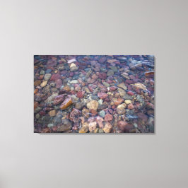 Impressão Em Tela Pedras no lago no Parque Nacional Glacier