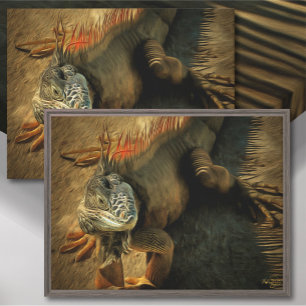 Impressão Em Tela Pedro the Iguana 0768 Art