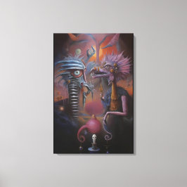 Impressão Em Tela Peeping Through Pat Hartman's Bedroom Window