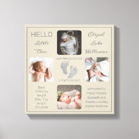 Pegadas Fotográficas Múltiplas Foto Greige Birth K