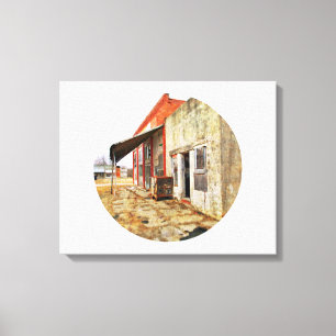 Impressão Em Tela Pegue o seguro e corra, um negócio rural abandonad