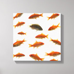 Impressão Em Tela Peixe dourado 4