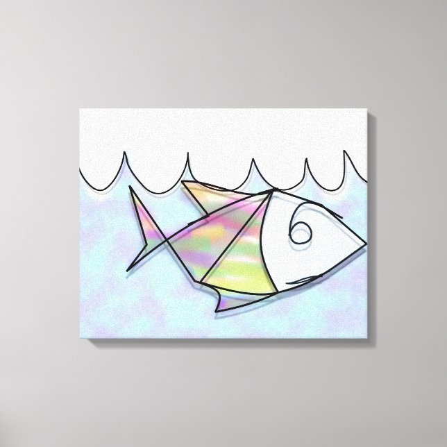Impressão Em Tela Peixe-fio (Frente)